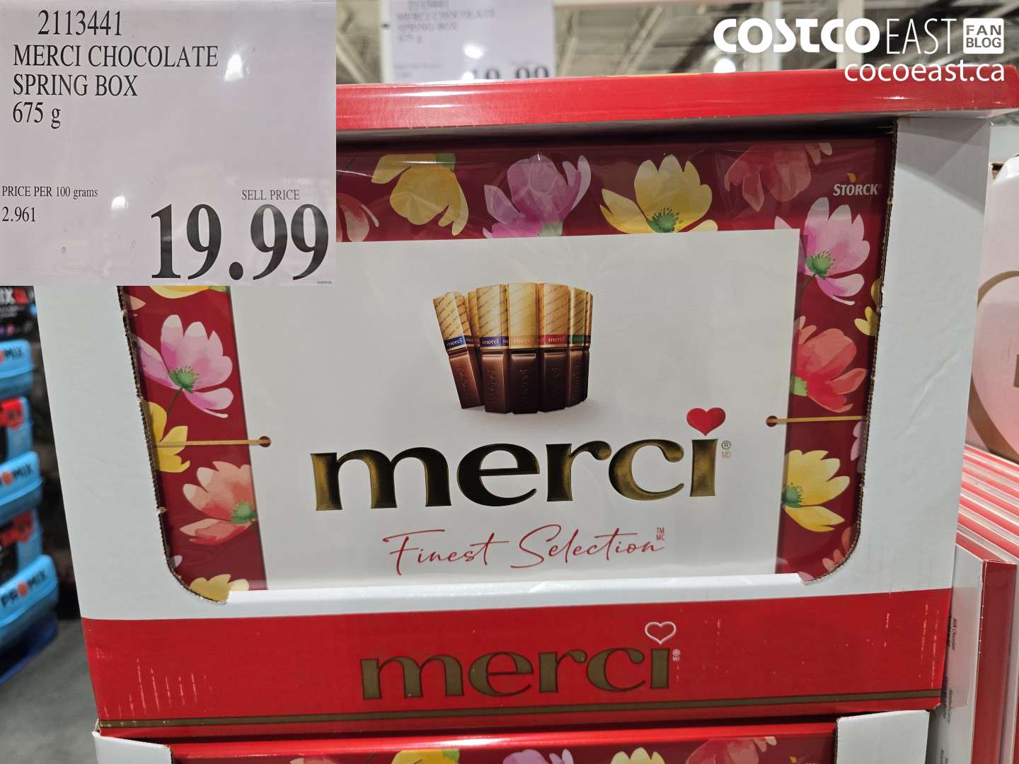 2113441 MERCI CHOCOLATE SPRING BOX 675 G $19.99