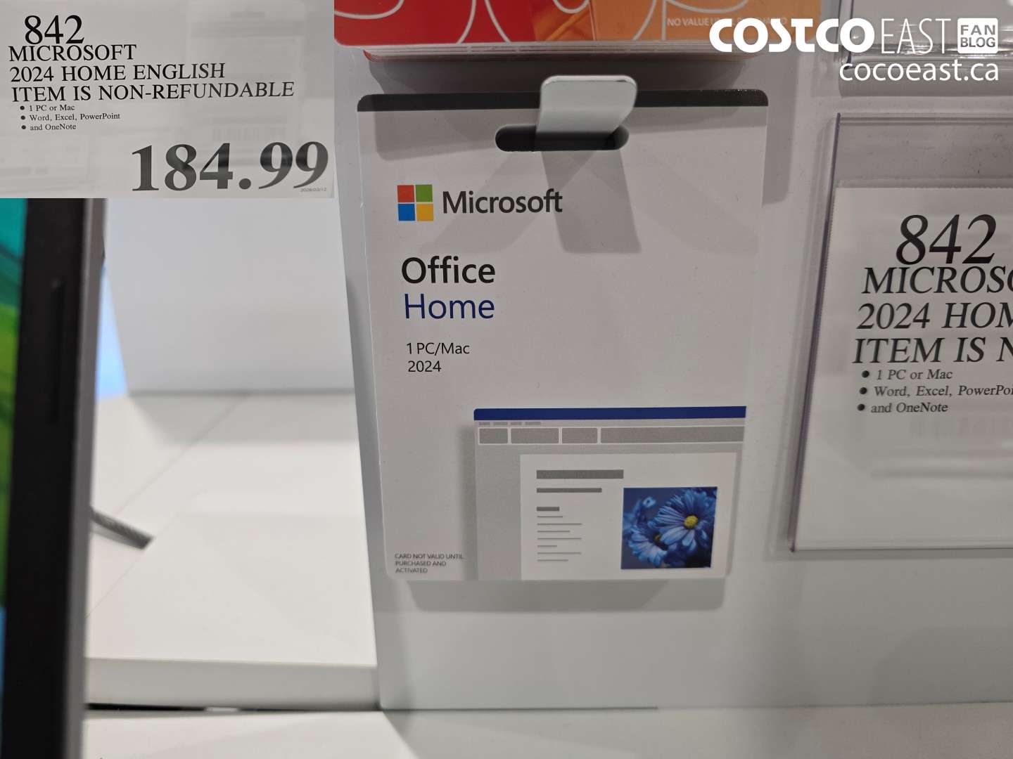 842 MICROSOFT 2024 HOME ENGLISH ITEM IS NON-REFUNDABLE $184.99