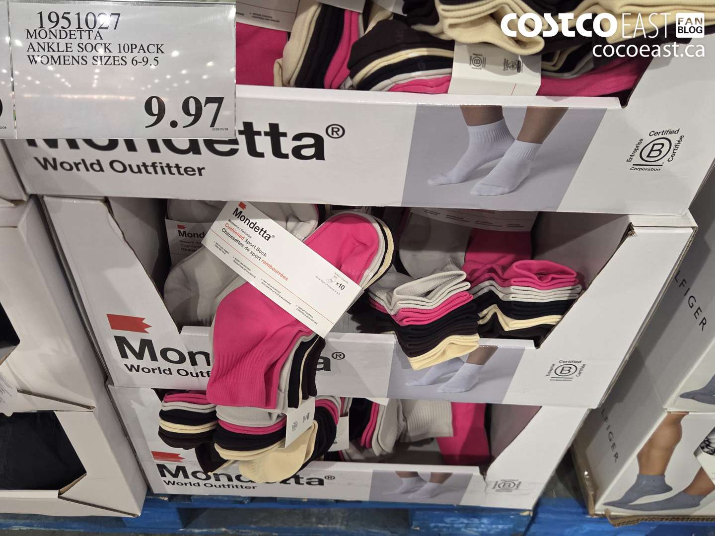 1951027 MONDETTA ANKLE SOCK 10PACK WOMENS SIZES 6-9.5 $9.97