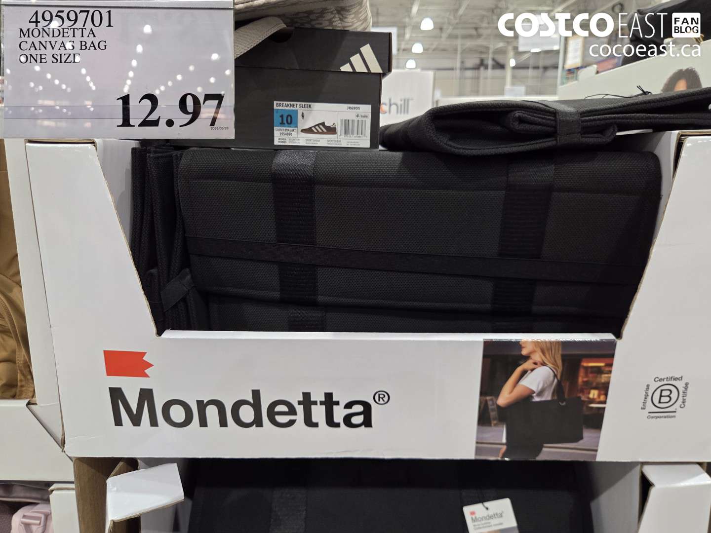 4959701 MONDETTA CANVAS BAG ONE SIZE $12.97