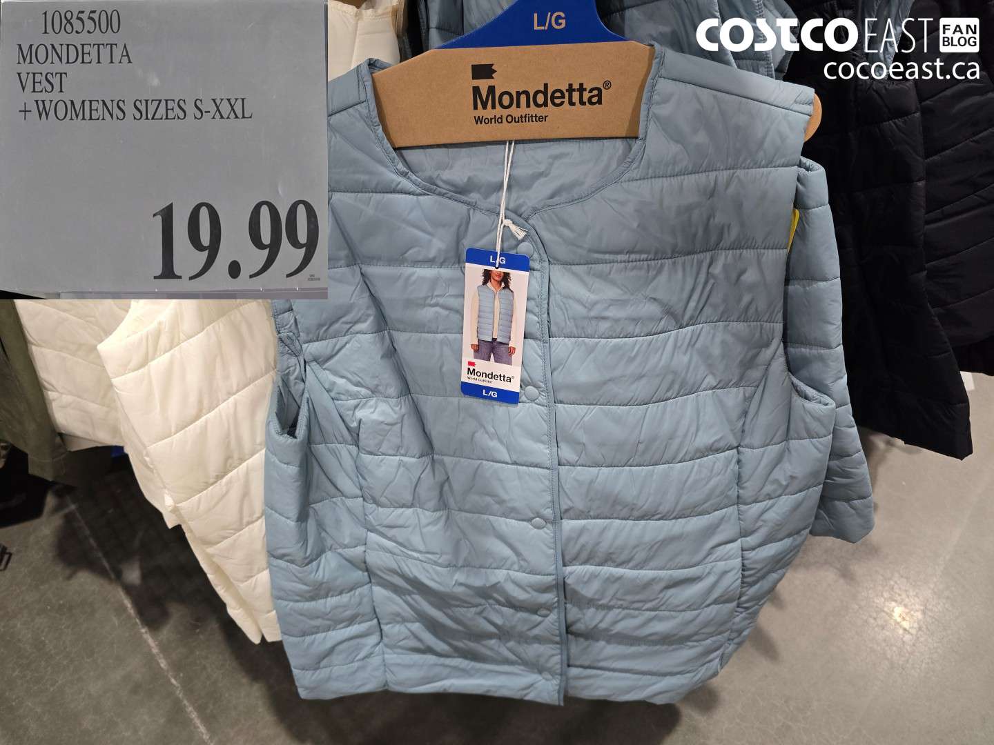 1085500 MONDETTA VEST +WOMENS SIZES S-XXL $19.99