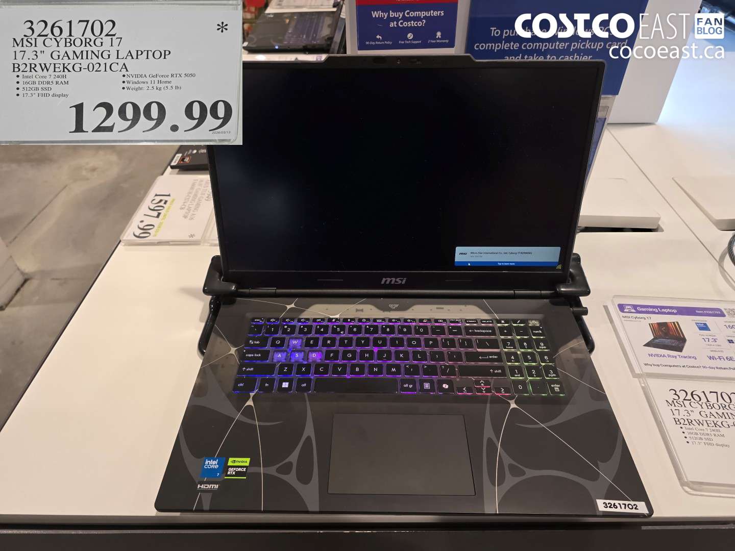 3261702 MSI CYBORG 17 17.3