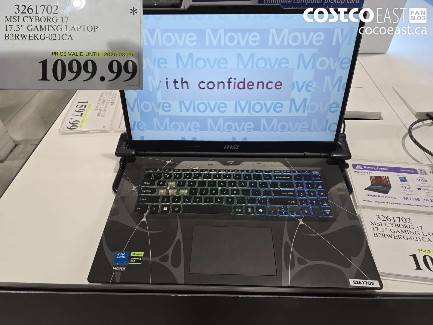 3261702 MSI CYBORG 17 17.3