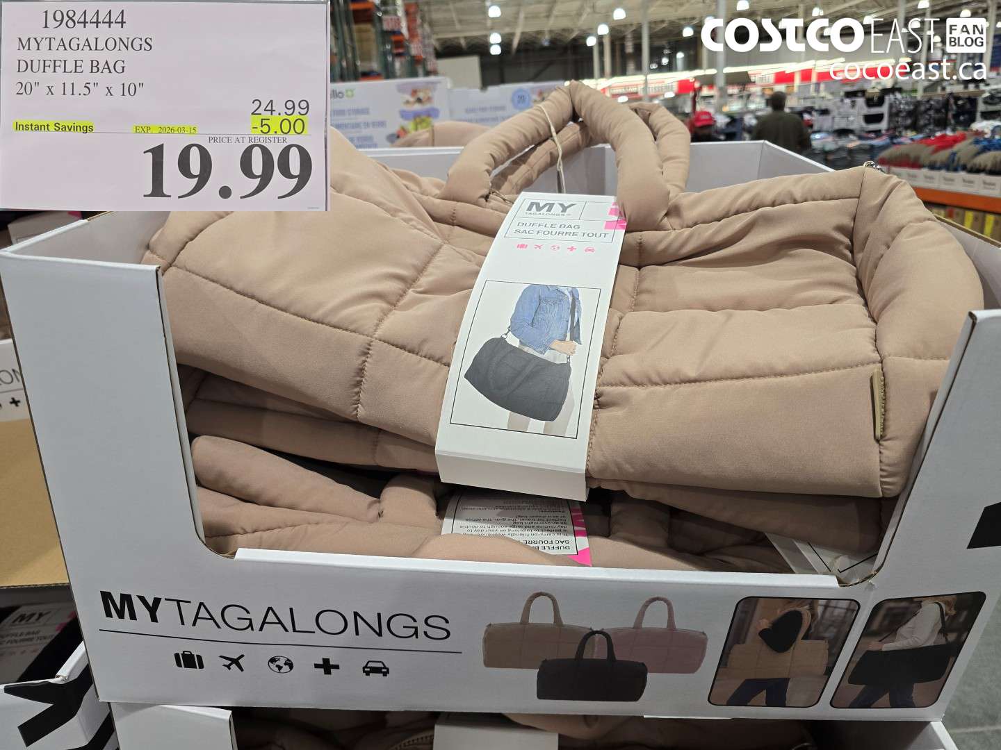 1984444 MYTAGALONGS DUFFLE BAG 20