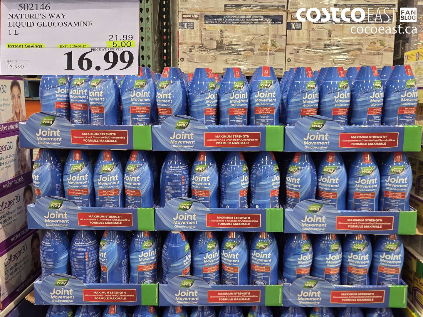 502146 NATURE'S WAY LIQUID GLUCOSAMINE 1 L ($5.00 INSTANT SAVINGS EXPIRES ON 2026-04-12) $16.99