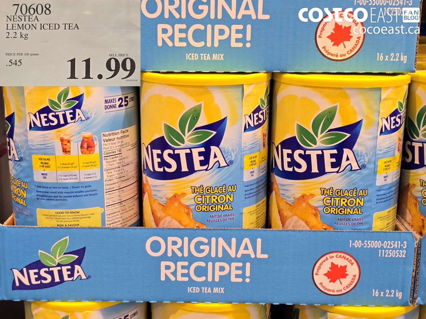 70608 NESTEA LEMON ICED TEA 2.2 KG $11.99