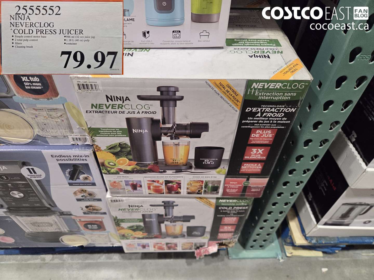 25555552 NINJA COLD PRESS JUICER $79.97