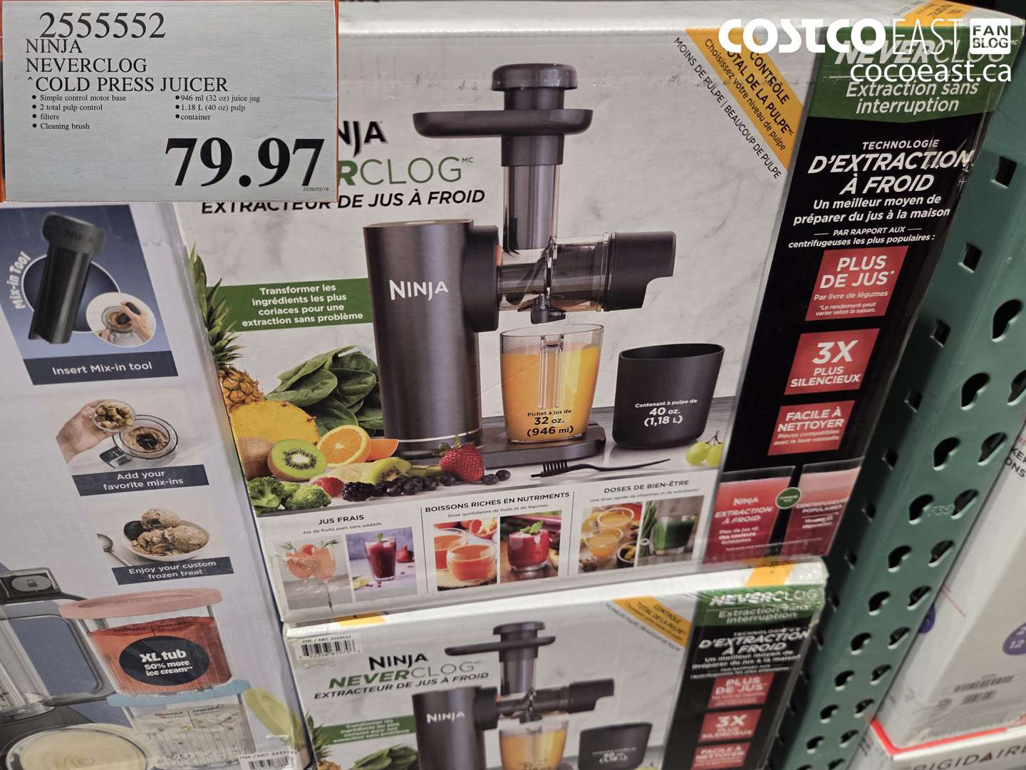25555552 NINJA COLD PRESS JUICER $79.97