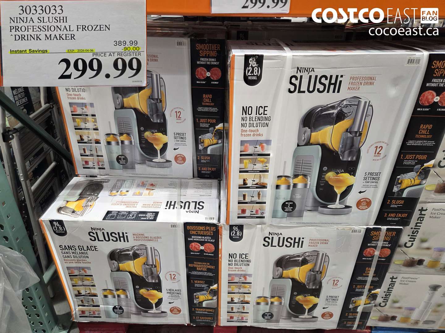 3033033 NINJA SLUSHI PROFESSIONAL FROZEN DRINK MAKER ($90.00 INSTANT SAVINGS EXPIRES ON 2026-04-06) $299.99