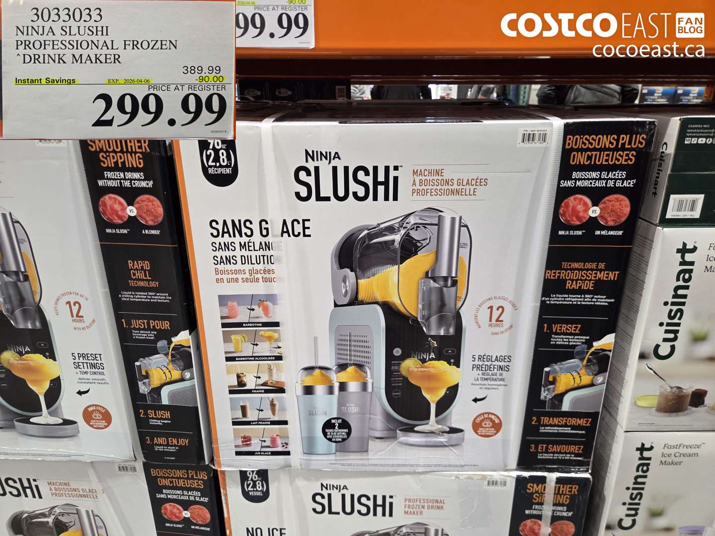 3033033 NINJA SLUSHI PROFESSIONAL FROZEN DRINK MAKER ($90.00 INSTANT SAVINGS EXPIRES ON 2026-04-06) $299.99