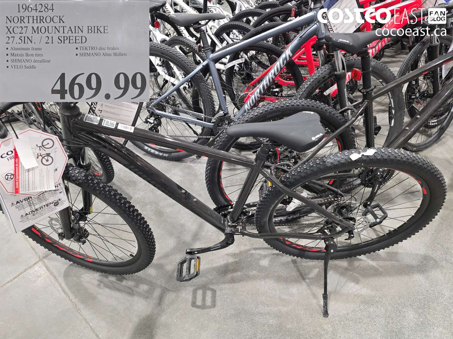 1964284 NORTHROCK XC27 MOUNTAIN BIKE 27.5IN. / 21 SPEED $469.99