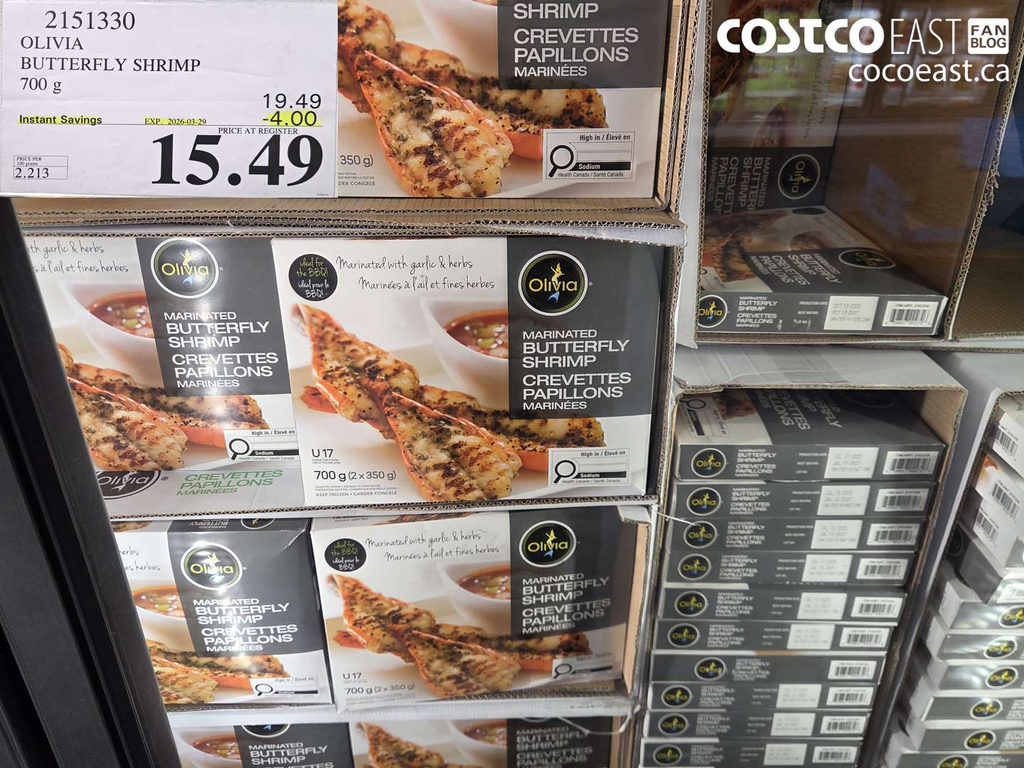 2151330 OLIVIA BUTTERFLY SHRIMP ($4.00 INSTANT SAVINGS EXPIRES ON 2026-03-29) $15.49