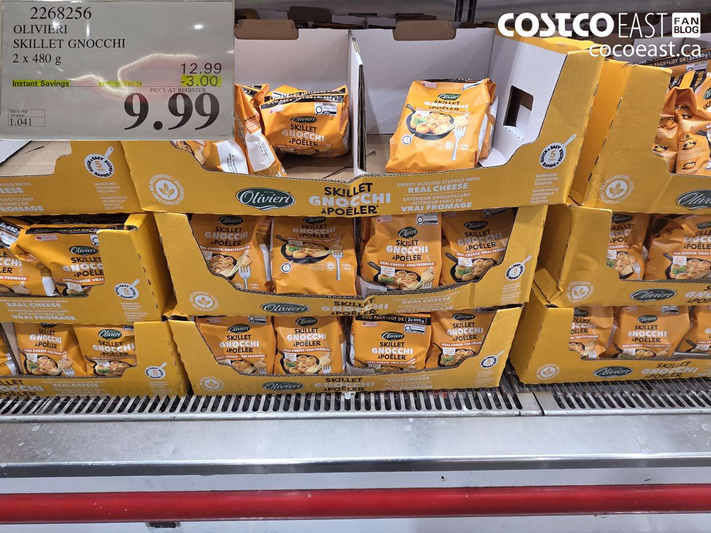 2268256 OLIVIERI SKILLET GNOCCHI 2 X 480 G ($3.00 INSTANT SAVINGS EXPIRES ON 2023-03-29) $9.99