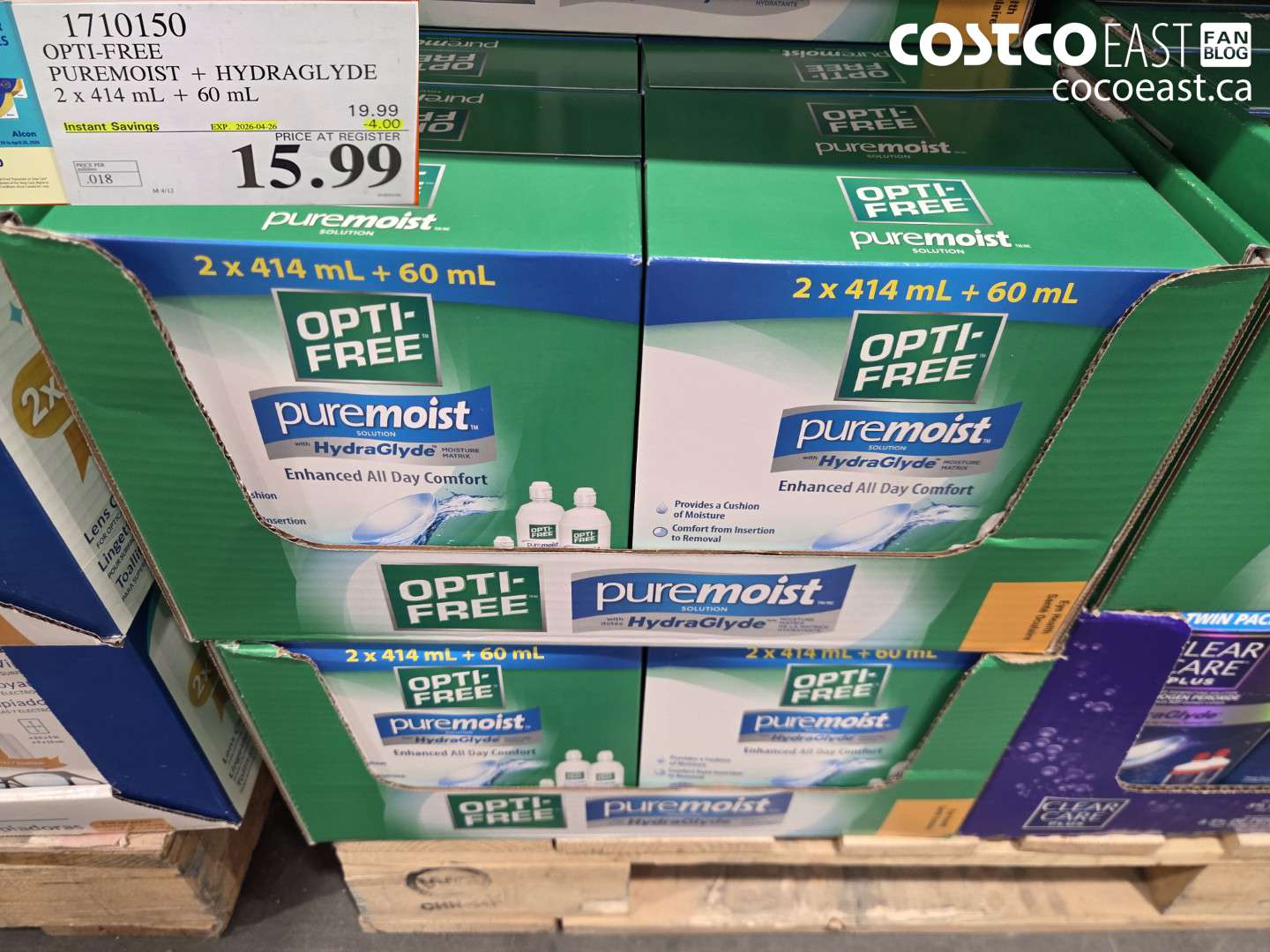 1710150 OPTI-FREE PUREMOIST + HYDRAGLYDE ($4.00 INSTANT SAVINGS EXPIRES ON 2026-04-26) $15.99