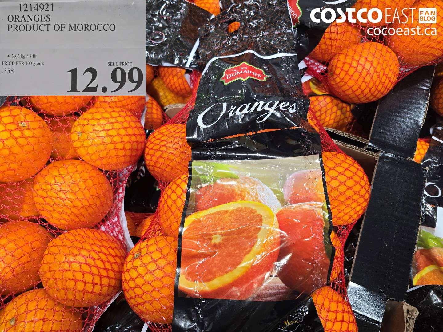 1214921 ORANGES PRODUCT OF MOROCCO $12.99