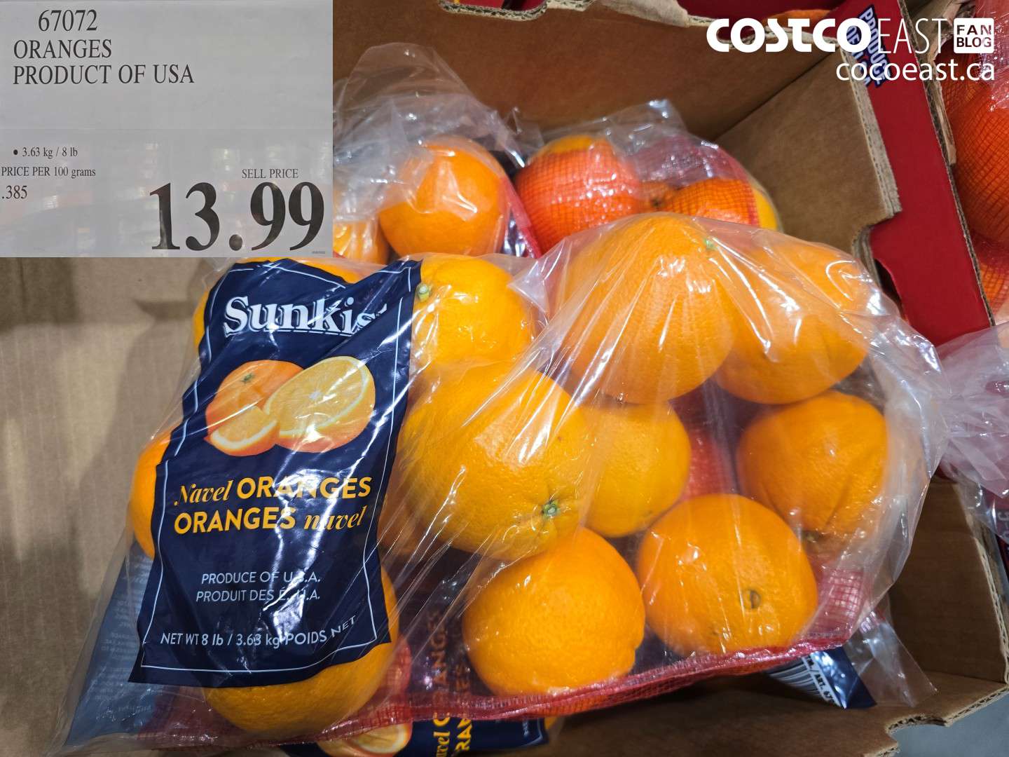 67072 ORANGES PRODUCT OF USA $13.99