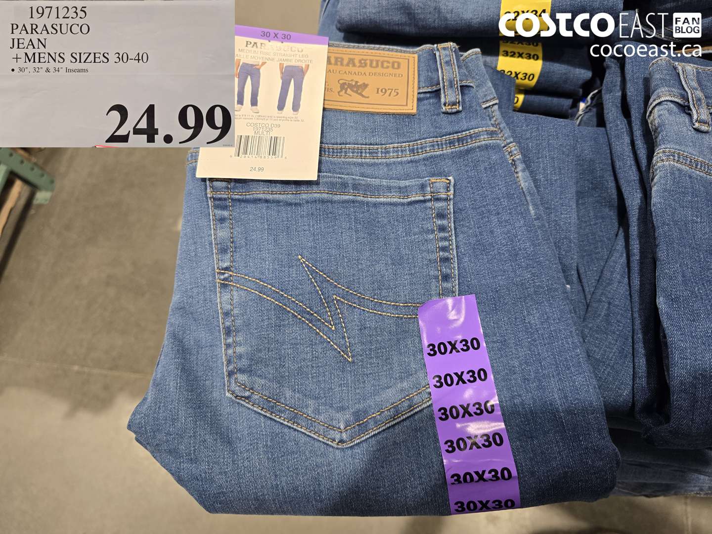 1971235 PARASUCO JEAN + MENS SIZES 30-40 $24.99