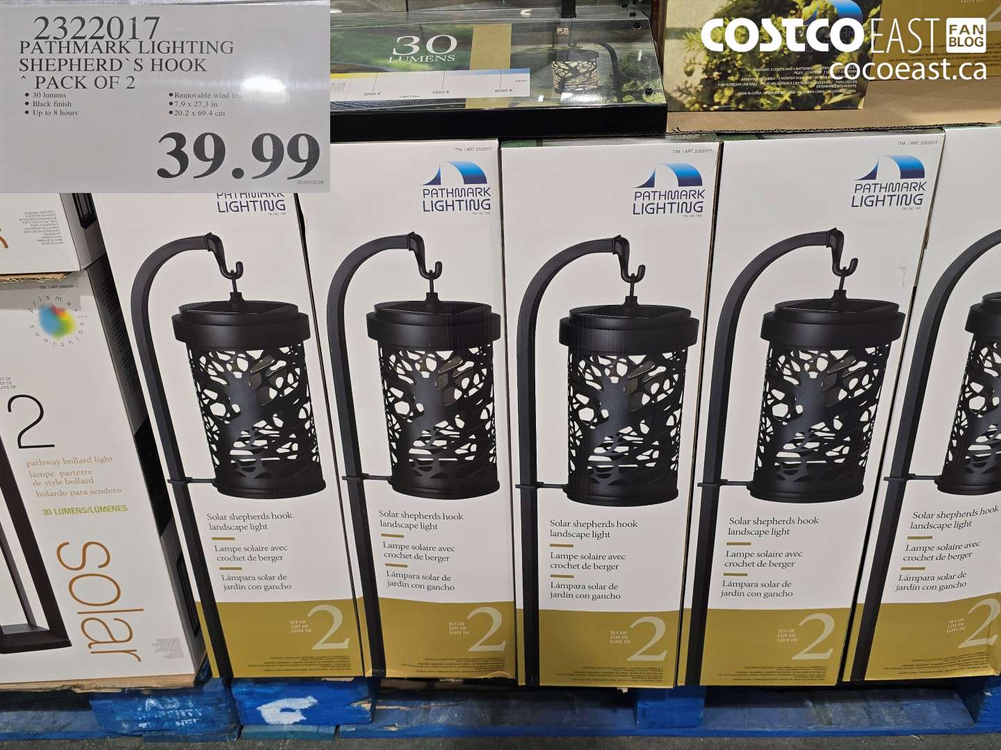 2322017 PATHMARK LIGHTING SHEPHERD'S HOOK PACK OF 2 $39.99