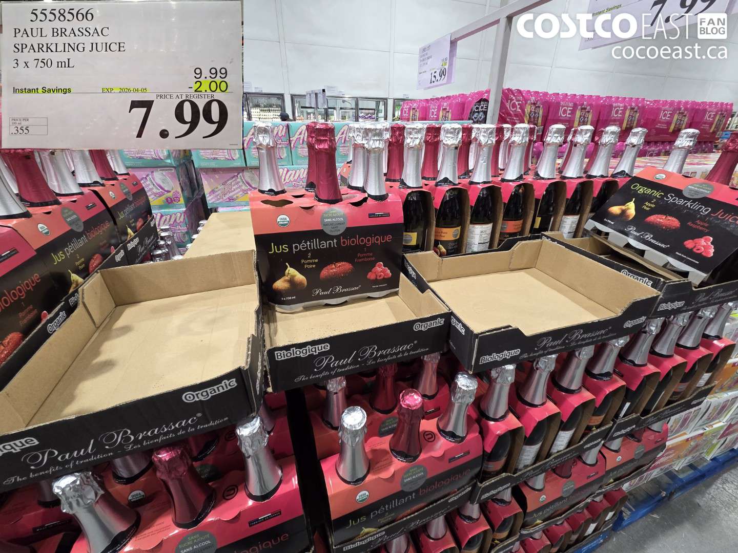 5558566 PAUL BRASSAC SPARKLING JUICE 3 X 750 ML ($2.00 INSTANT SAVINGS EXPIRES ON 2026-04-05) $7.99