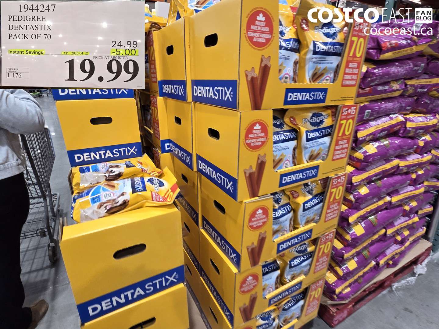 1944247 PEDIGREE DENTASTIX PACK OF 70 ($5.00 INSTANT SAVINGS EXPIRES ON 2026-04-12) $19.99
