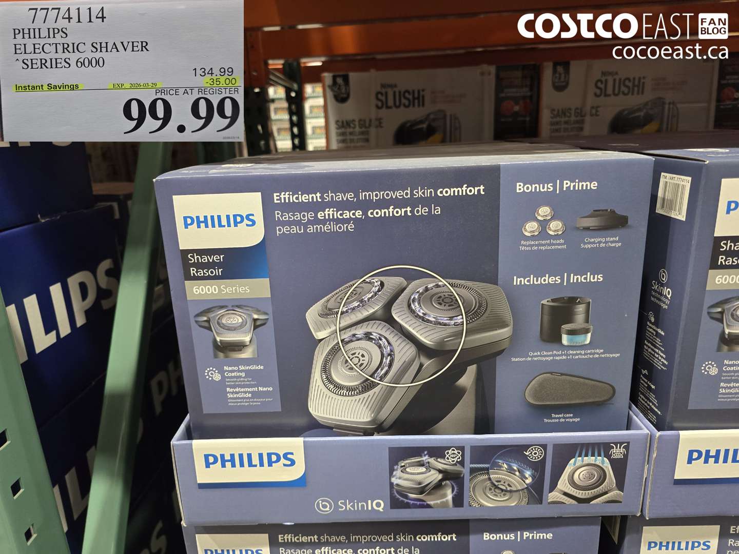 7774114 PHILIPS ELECTRIC SHAVER SERIES 6000 ($35.00 INSTANT SAVINGS EXPIRES ON 2026-03-29) $99.99