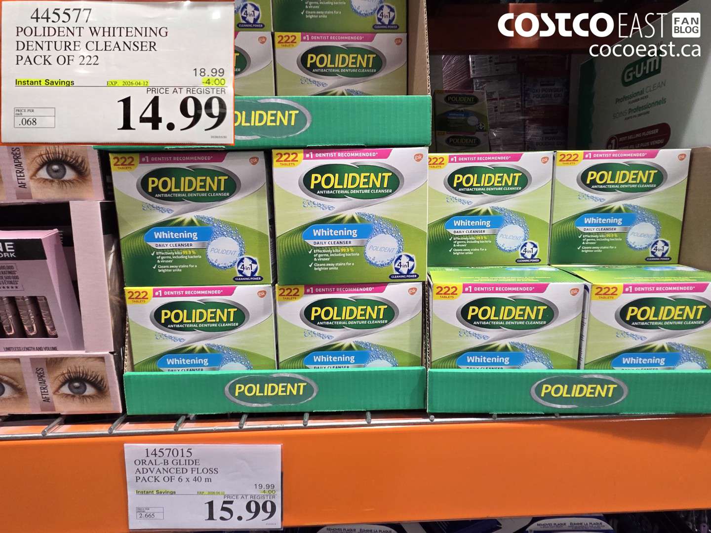 445577 POLIDENT WHITENING DENTURE CLEANSER PACK OF 22 ($4.00 INSTANT SAVINGS EXPIRES ON 2026-04-12) $14.99