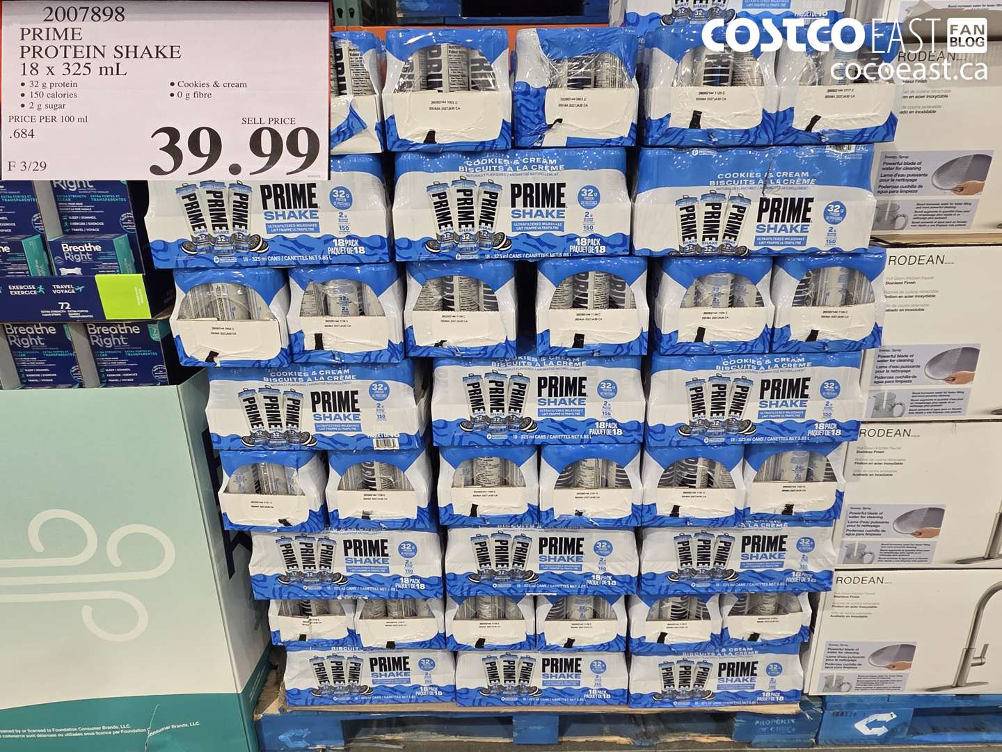 2007898 PRIME PROTEIN SHAKE 18 X 325 ML $39.99