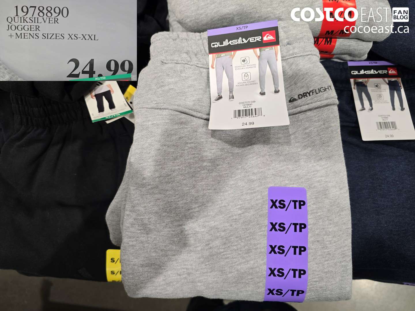 1978890 QUIKSILVER JOGGER + MENS SIZES XS-XXL $24.99