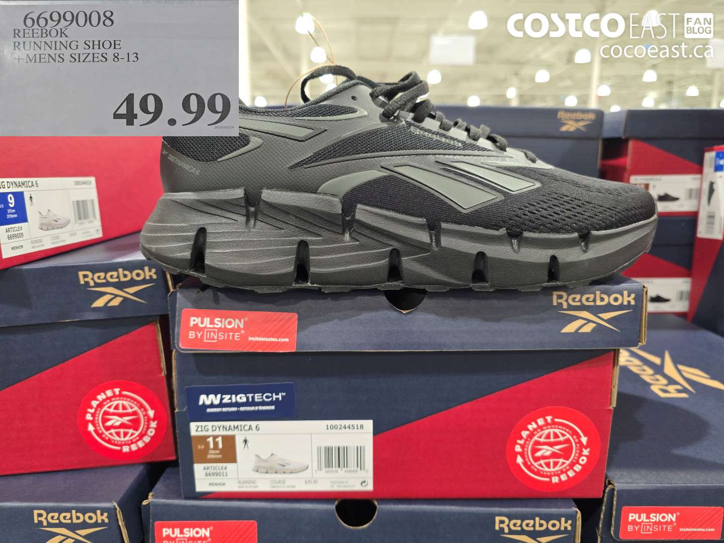 6699008 REEBOK RUNNING SHOE + MENS SIZES 8-13 $49.99