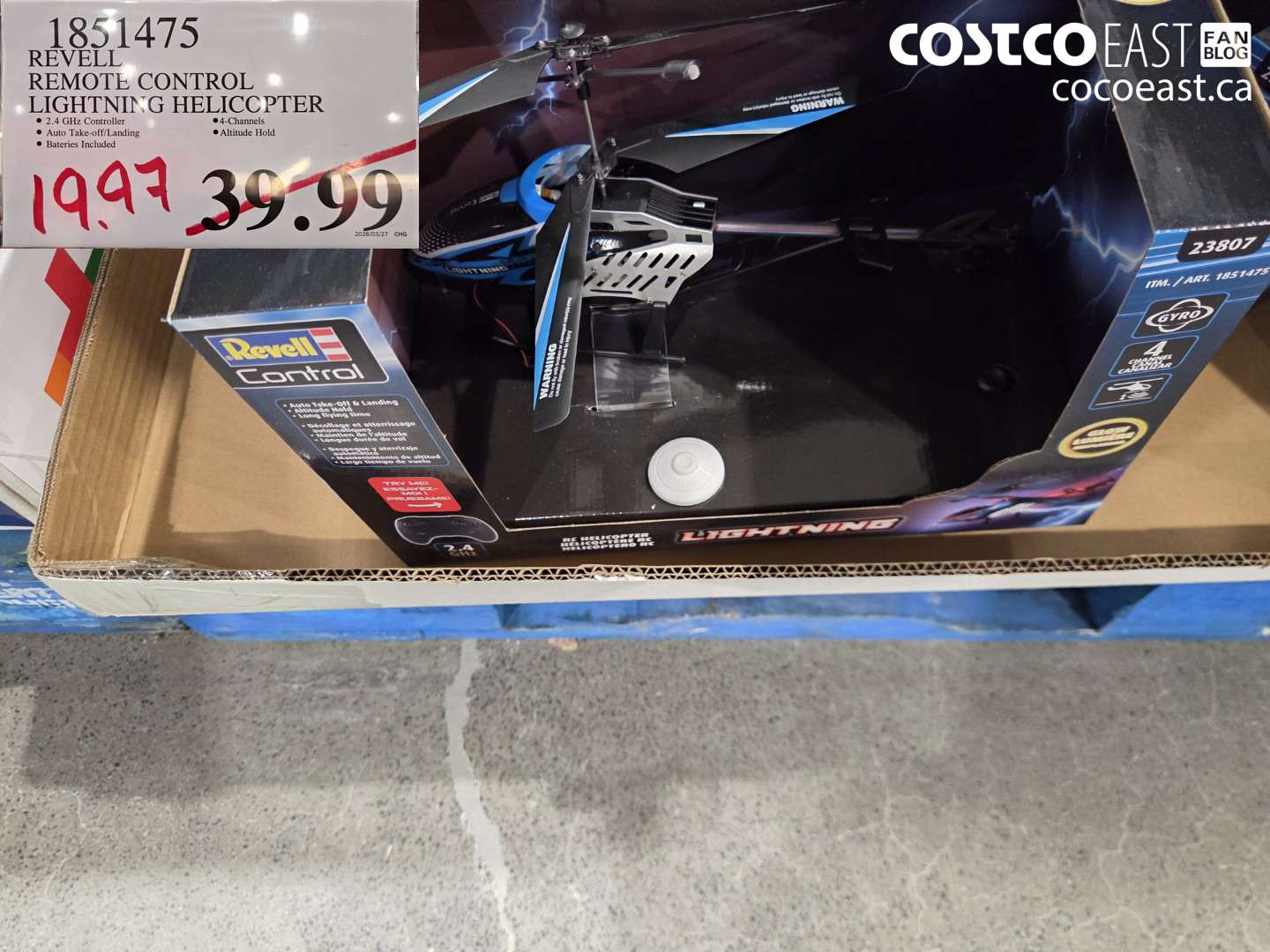 1851475 REVELL REMOTE CONTROL LIGHTNING HELICOPTER $39.99