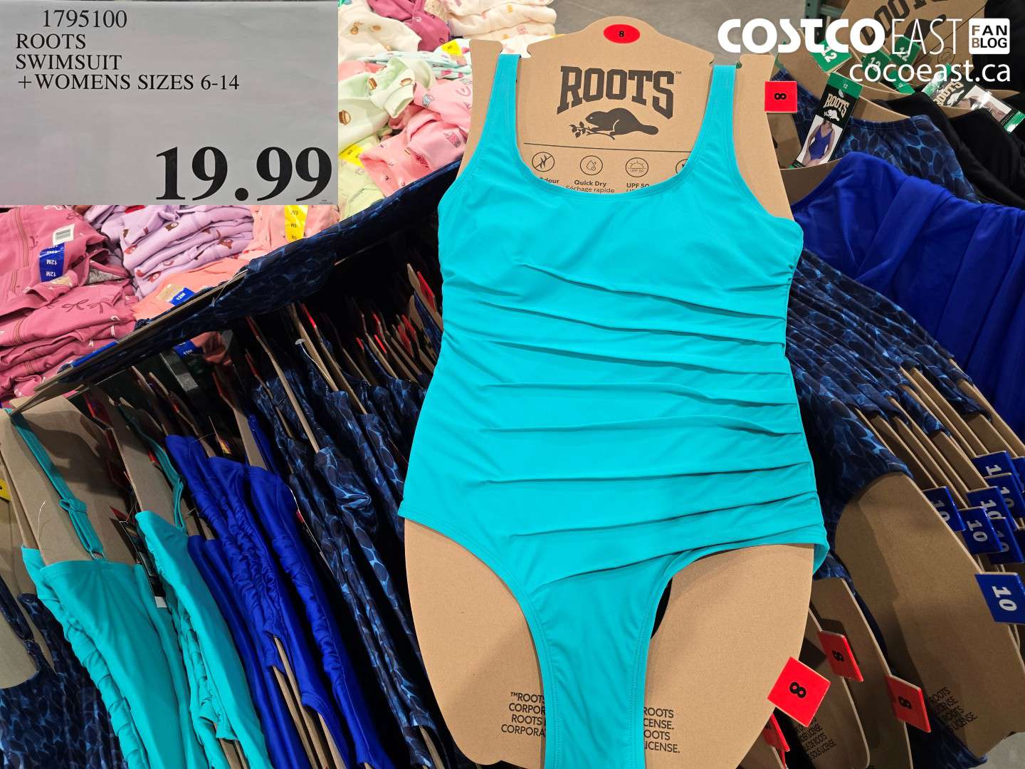 1795100 ROOTS SWIMSUIT + WOMENS SIZES 6-14 $19.99