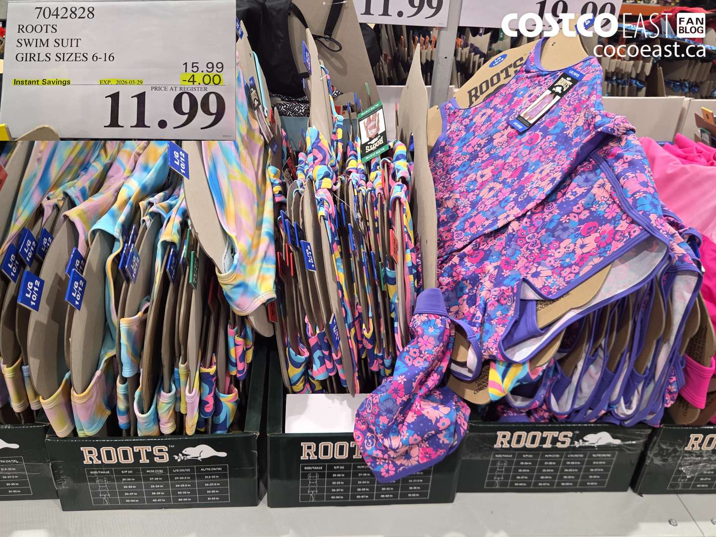 7042828 ROOTS SWIM SUIT GIRLS SIZES 6-16 ($4.00 INSTANT SAVINGS EXPIRES ON 2026-03-29) $11.99