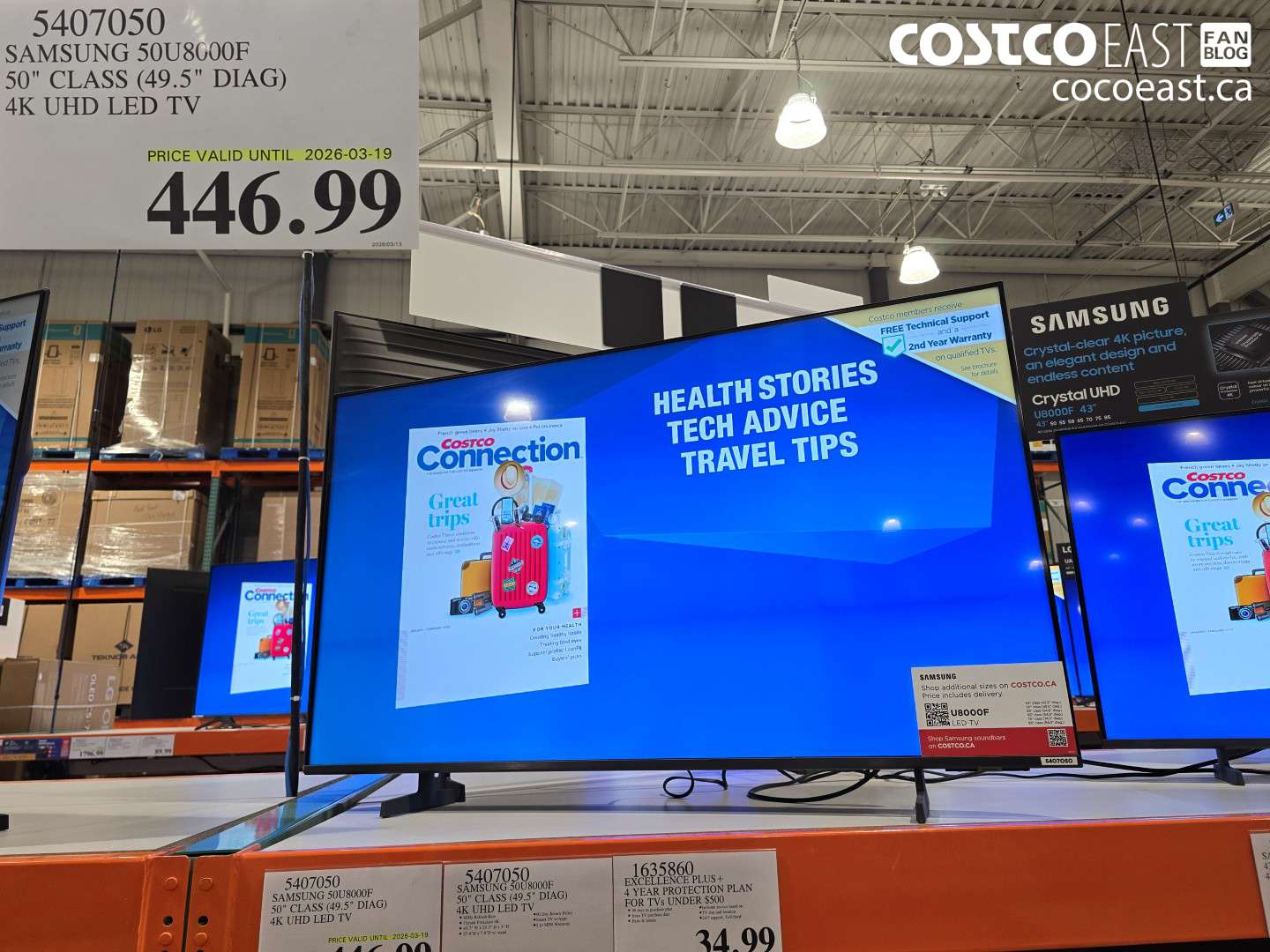 5407050 SAMSUNG 50U8000F 50 CLASS (49.5