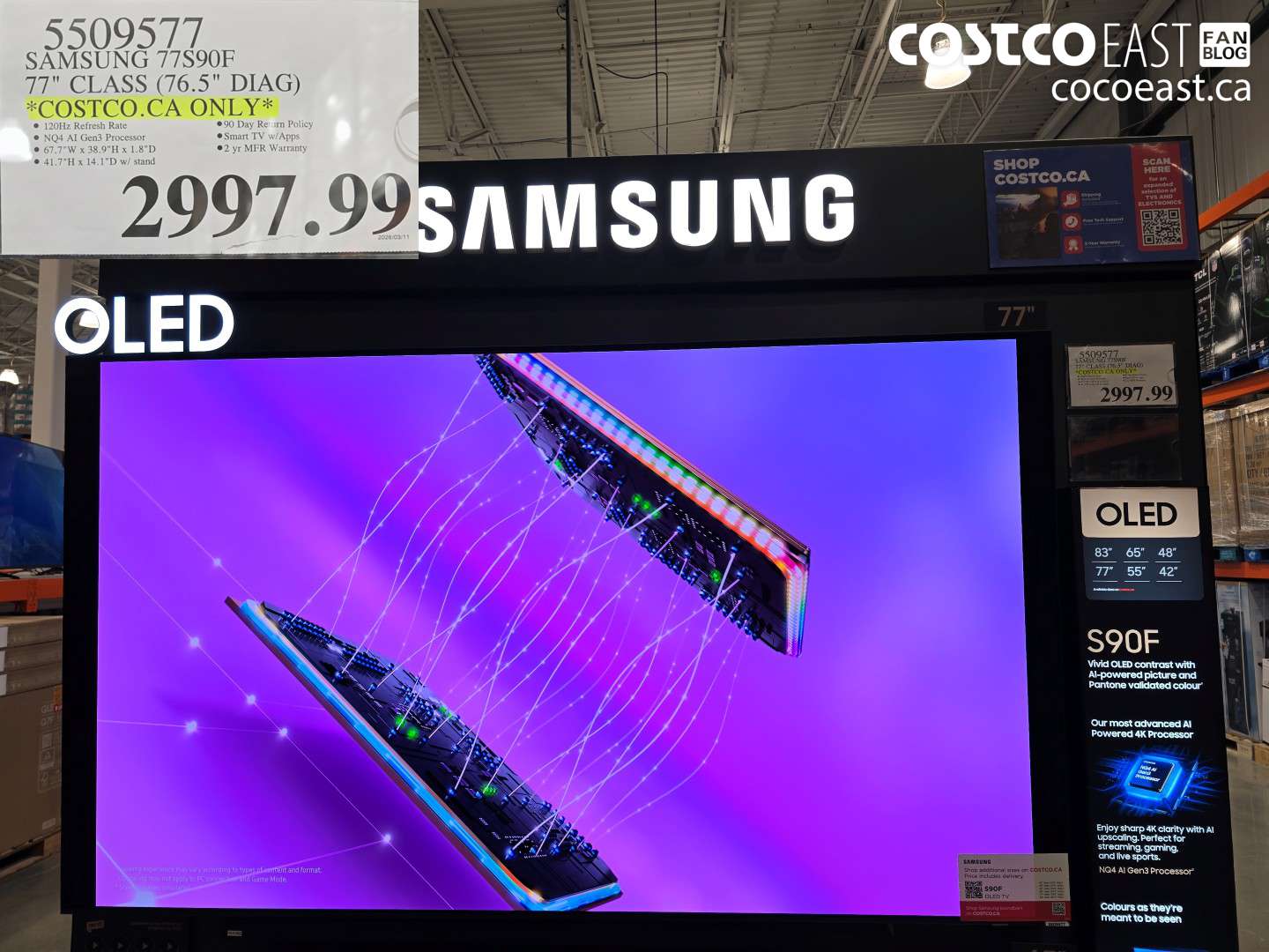 5509577 SAMSUNG 77S90F 77