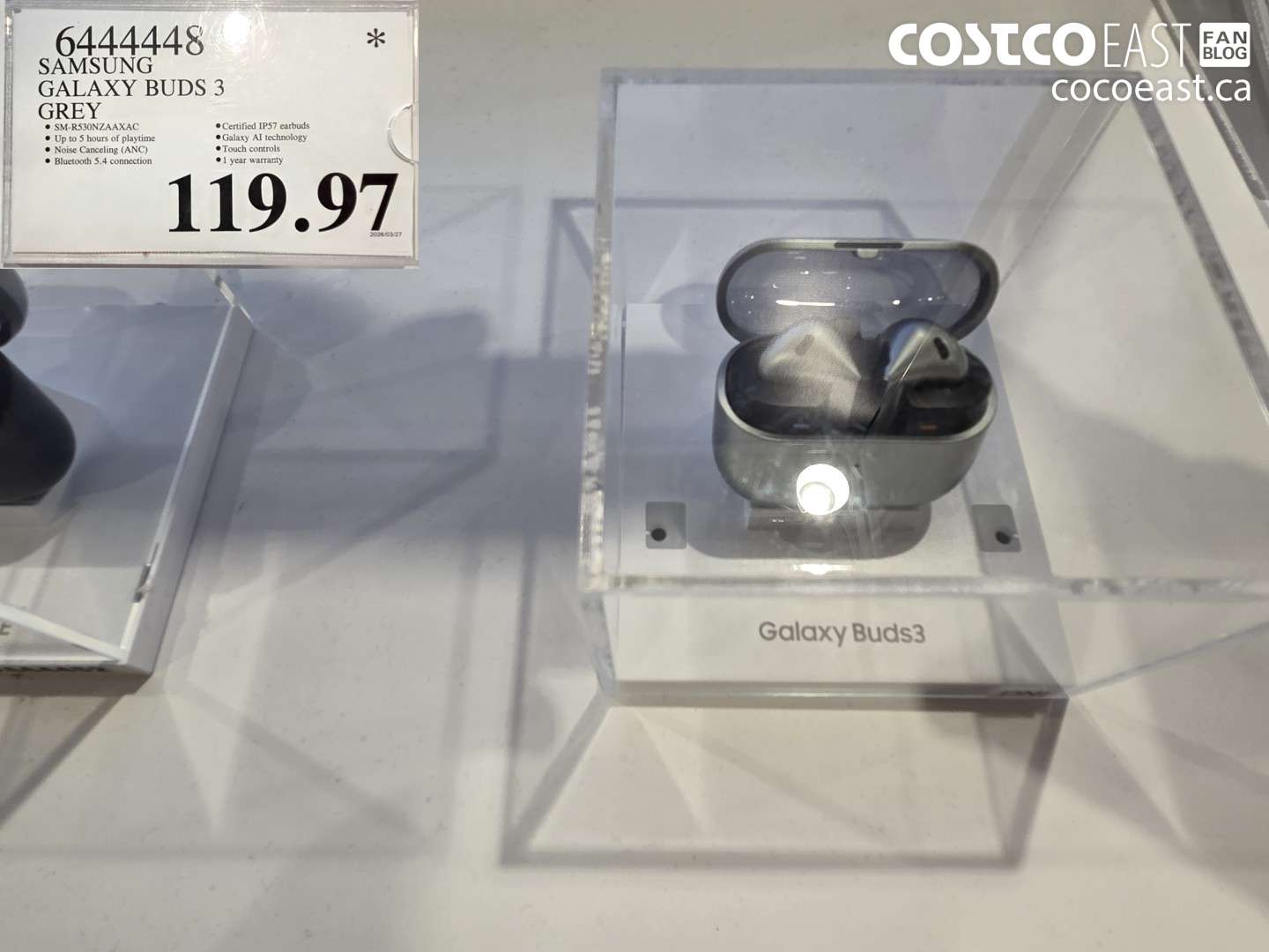 6444448 SAMSUNG GALAXY BUDS 3 GREY $119.97