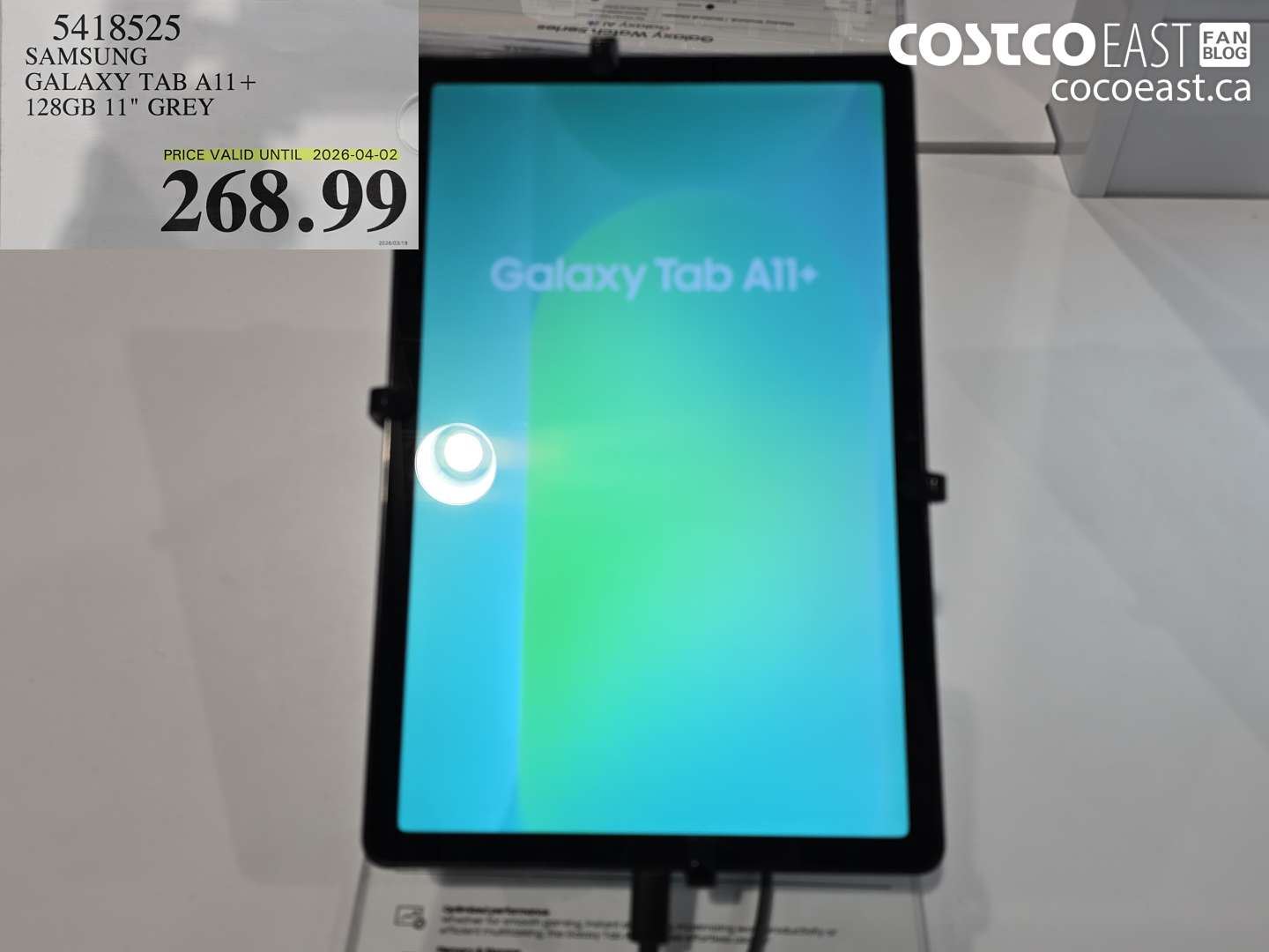 5418525 SAMSUNG GALAXY TAB A11+ 128GB 11
