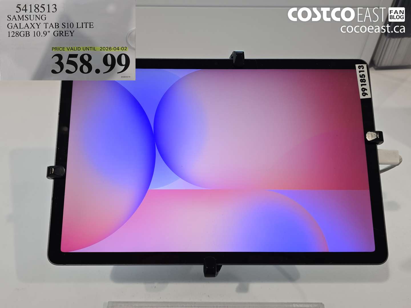 5418513 SAMSUNG GALAXY TAB S10 LITE 128GB 10.9 GREY $358.99