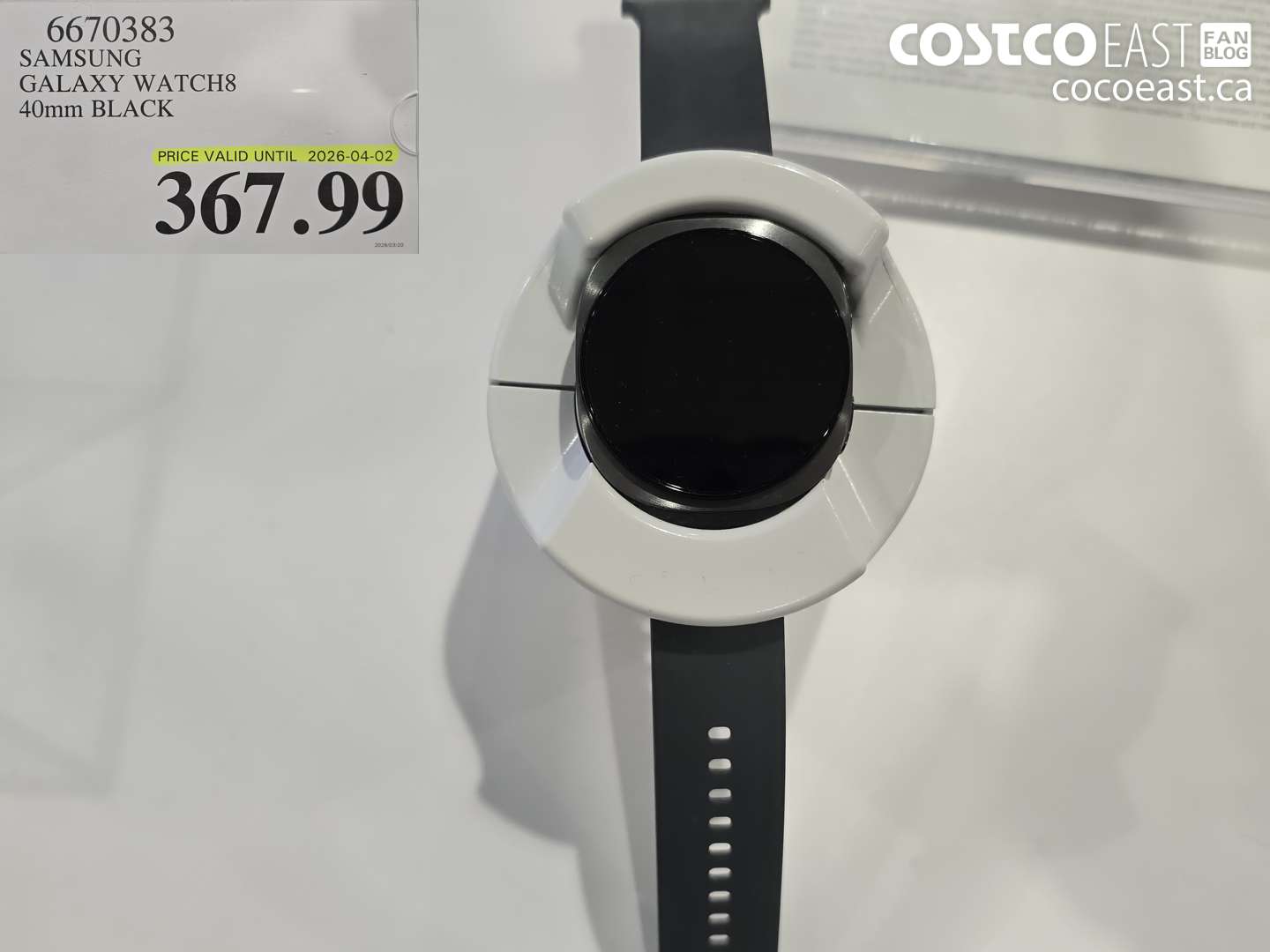 6670383 SAMSUNG GALAXY WATCH8 40MM BLACK $367.99