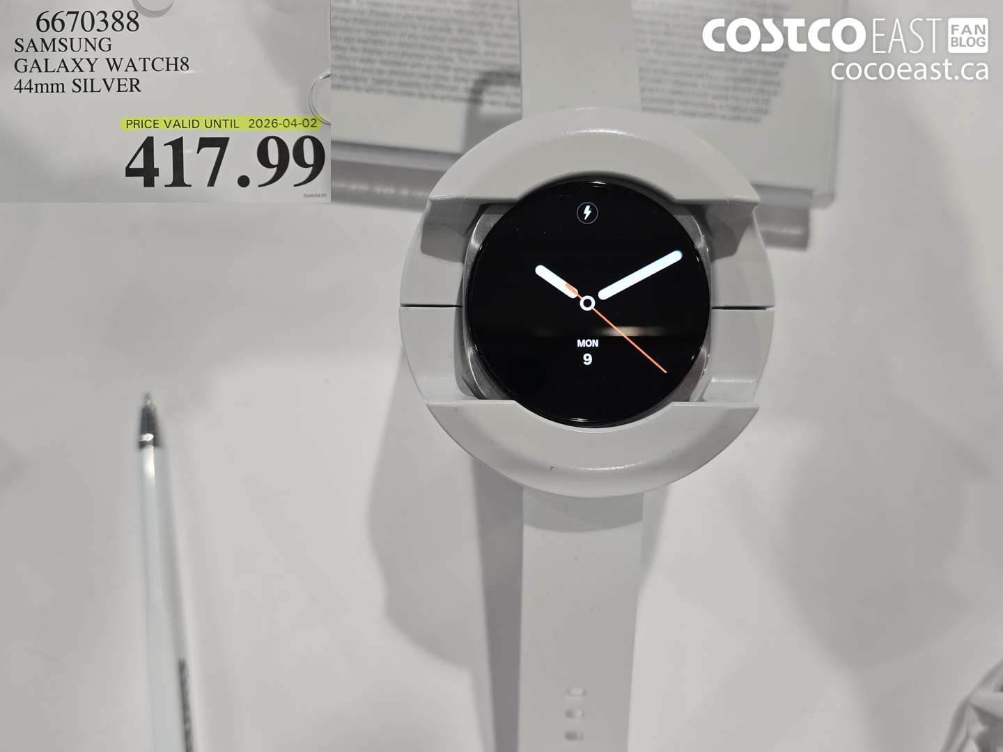 6670388 SAMSUNG GALAXY WATCH8 44MM SILVER $417.99