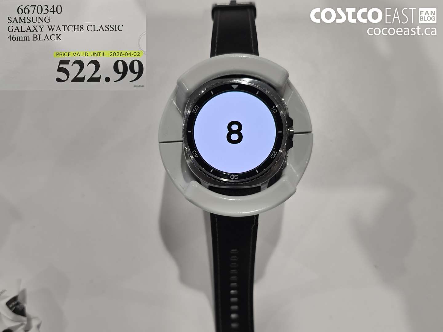 6670340 SAMSUNG GALAXY WATCH8 CLASSIC 46MM BLACK $522.99
