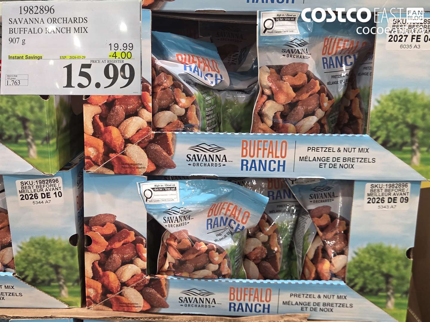 1982896 SAVANNA ORCHARDS BUFFALO RANCH MIX ($4.00 INSTANT SAVINGS EXPIRES ON 2026-03-29) $15.99