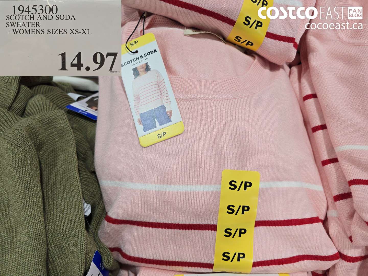 1945300 SCOTCH AND SODA SWEATER WOMENS SIZES XS-XL $14.97