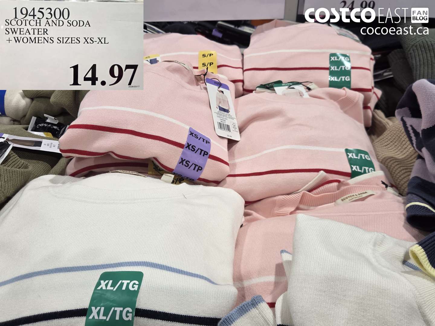 1945300 SCOTCH AND SODA SWEATER + WOMENS SIZES XS-XL $14.97