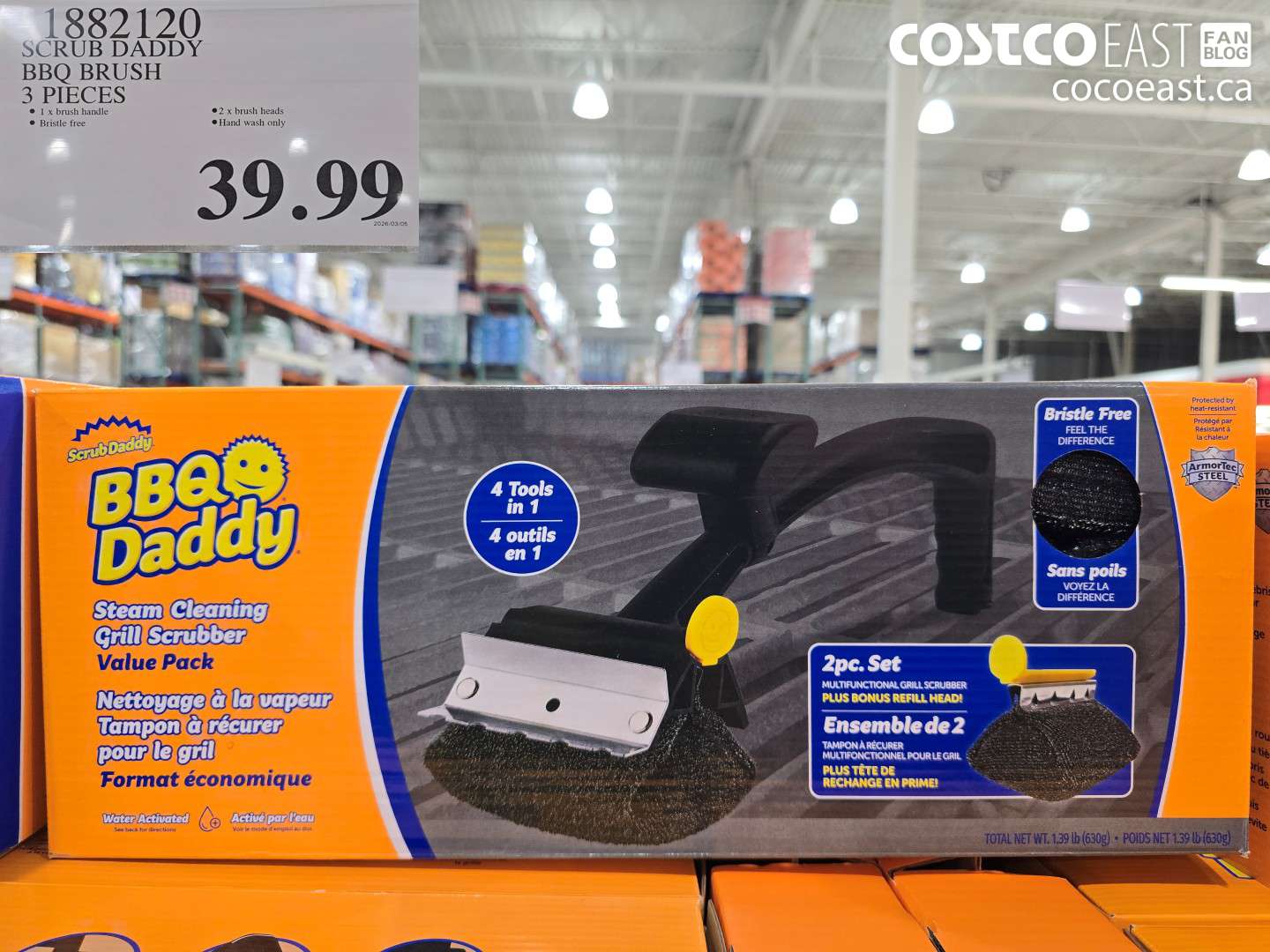 1882120 SCRUB DADDY BBQ BRUSH 3 PIECES $39.99