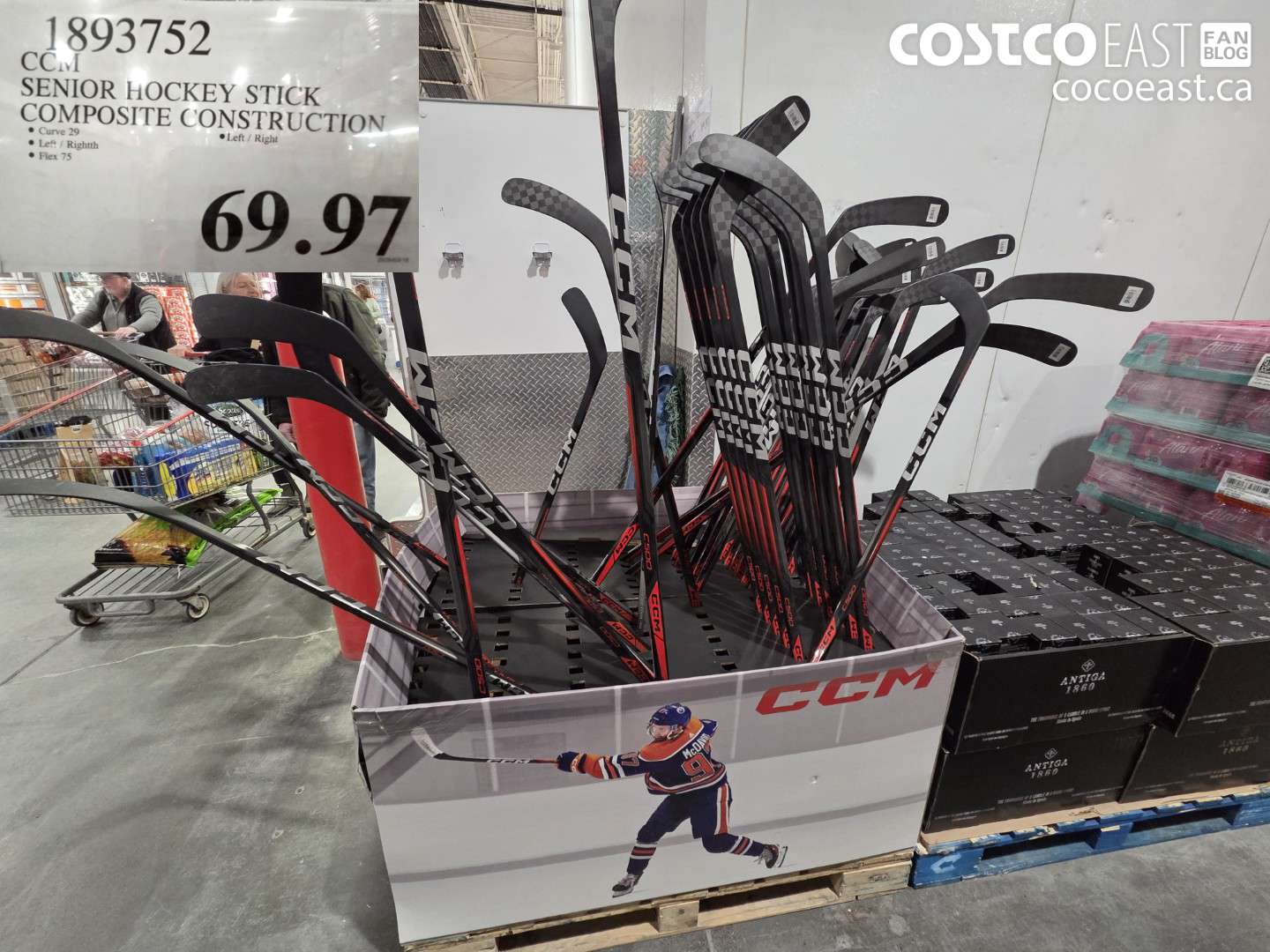 1893752 SENIOR HOCKEY STICK COMPOSITE CONSTRUCTION $69.97