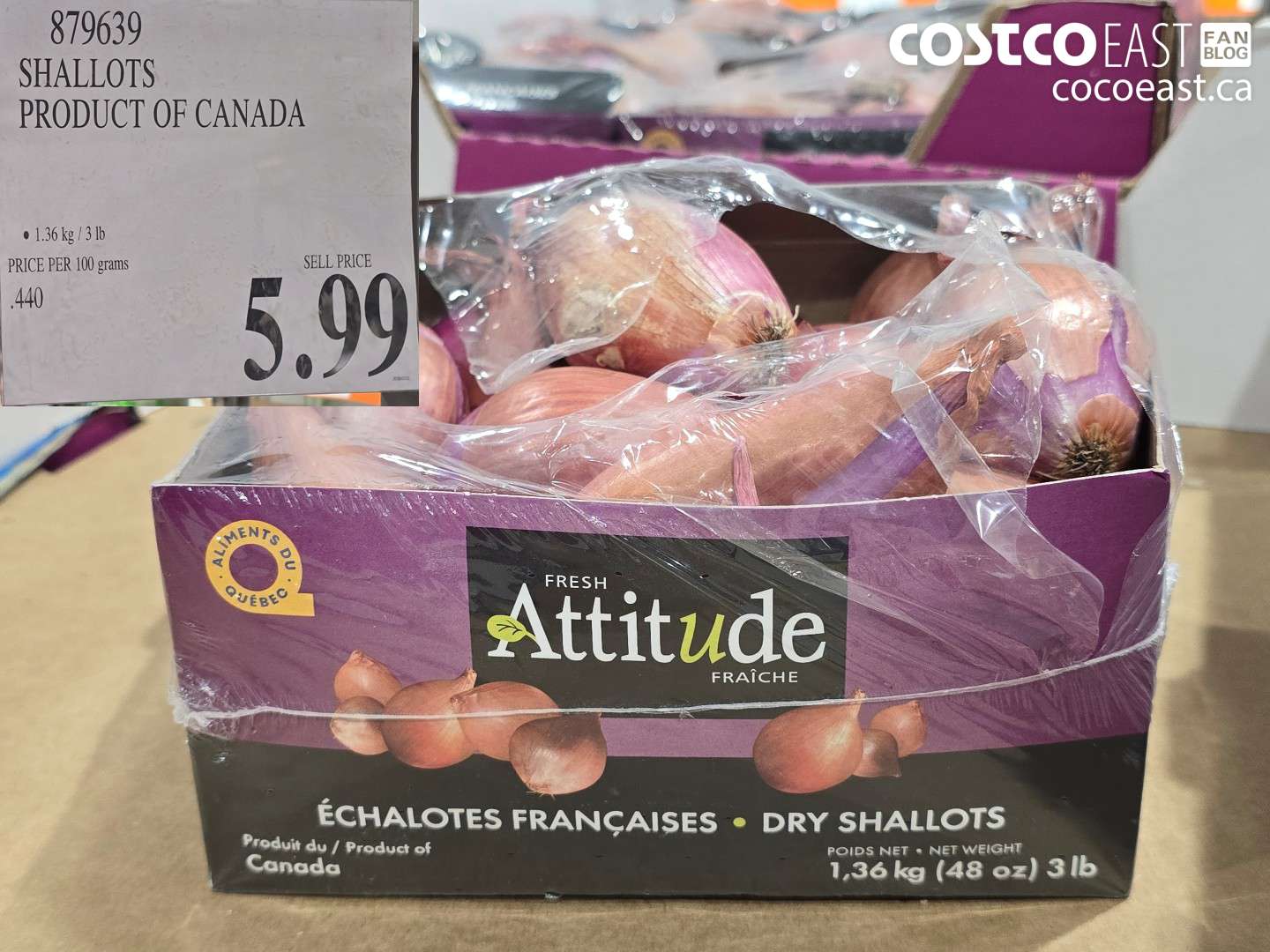 879639 SHALLOTS PRODUCT OF CANADA $5.99