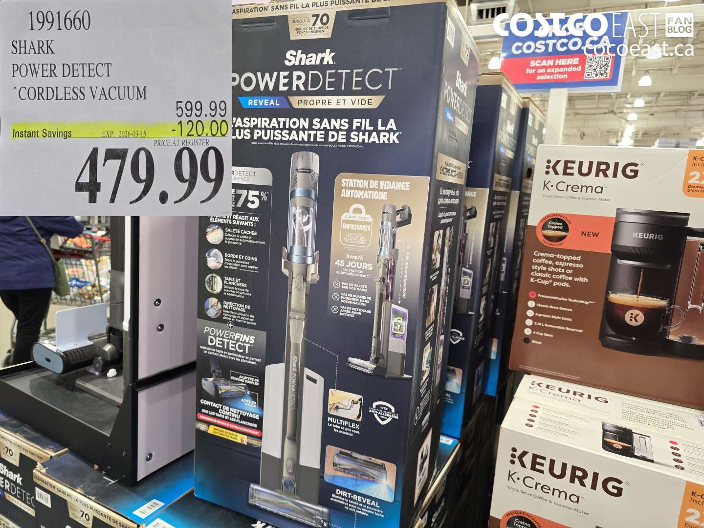 1991660 SHARK POWER DETECT CORDLESS VACUUM ($120.00 INSTANT SAVINGS EXPIRES ON 2026-03-15) $479.99