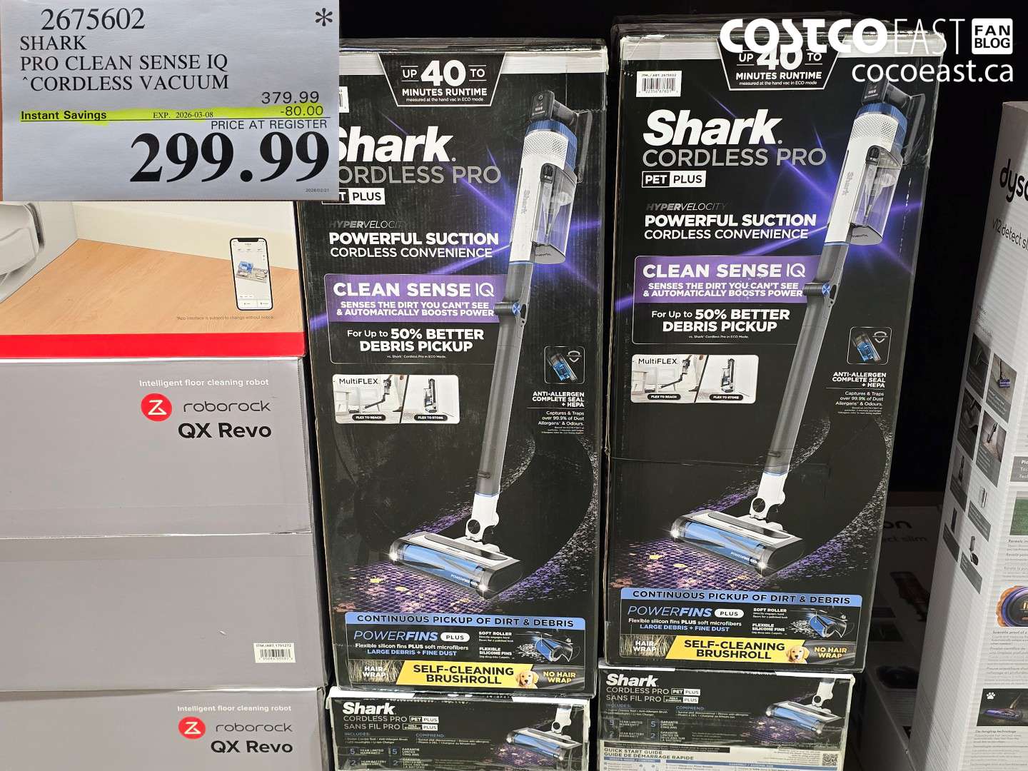 2675602 SHARK PRO CLEAN SENSE IQ CORDLESS VACUUM ($80.00 INSTANT SAVINGS EXPIRES ON 2026-03-08) $299.99