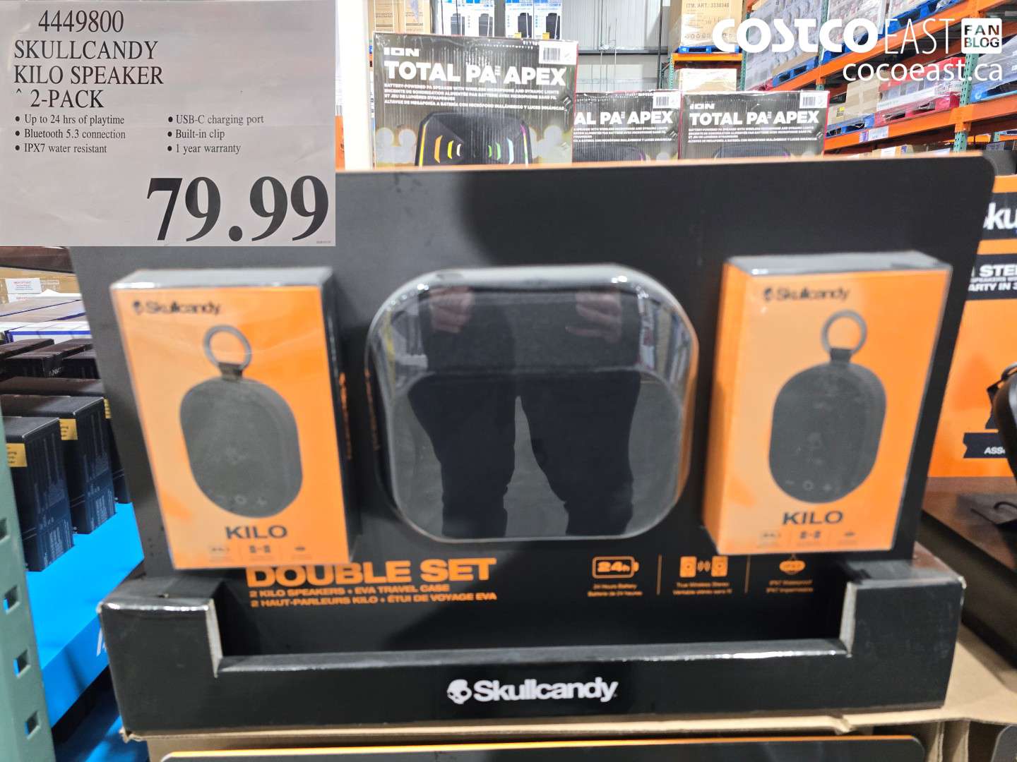 4449800 SKULLCANDY KILO SPEAKER 2-PACK $79.99