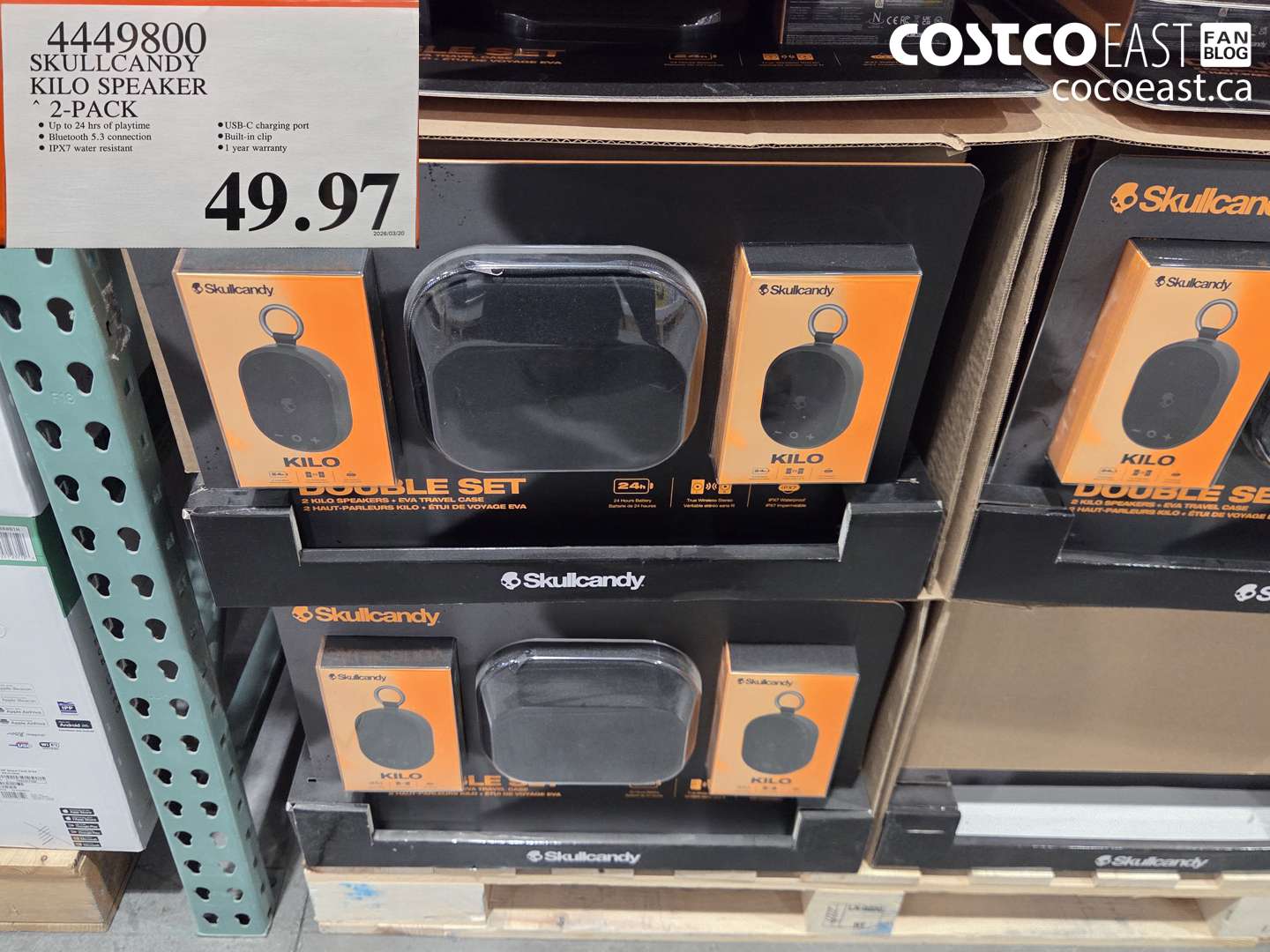 44449800 SKULLCANDY KILO SPEAKER 2-PACK $49.97